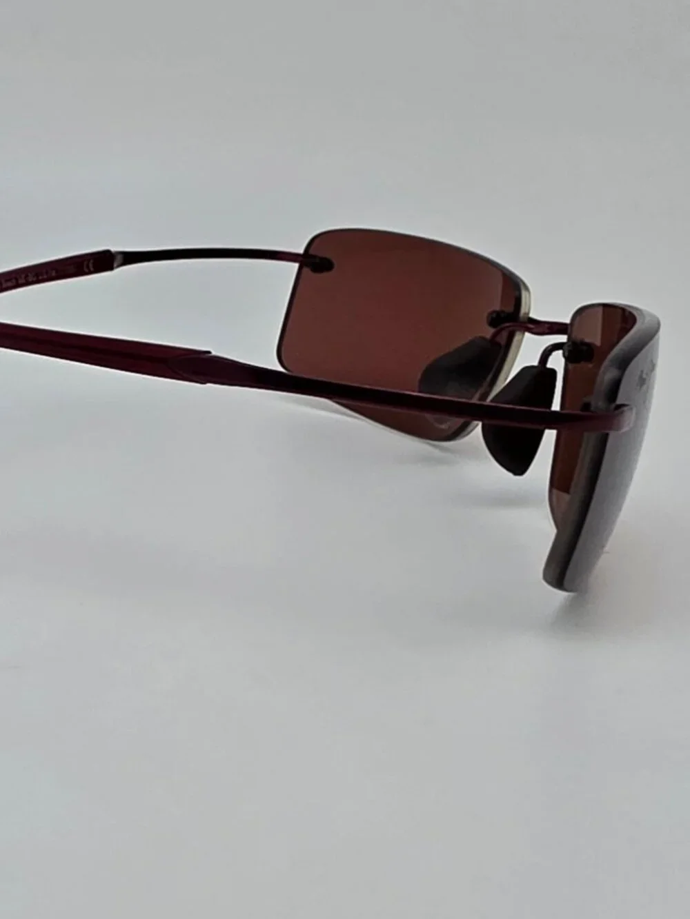Maui Jim MJ-515-07 Little Beach Burgundy Titanium Polarized Maui Rose Sunglasses